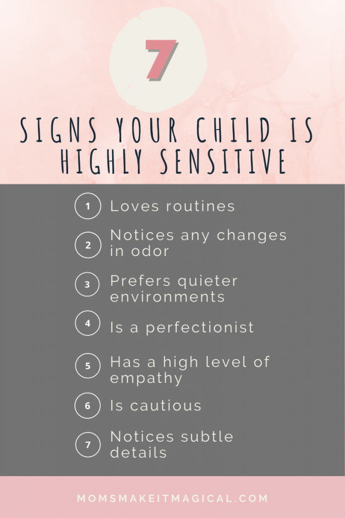 7 Signs your child is highly sensitive, list.