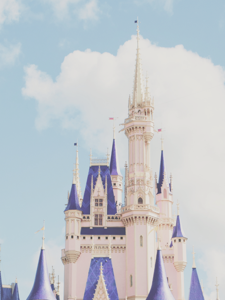 Image of Cinderella Castle at Magic Kingdom. Is Magic Kingdom sensory friendly? 